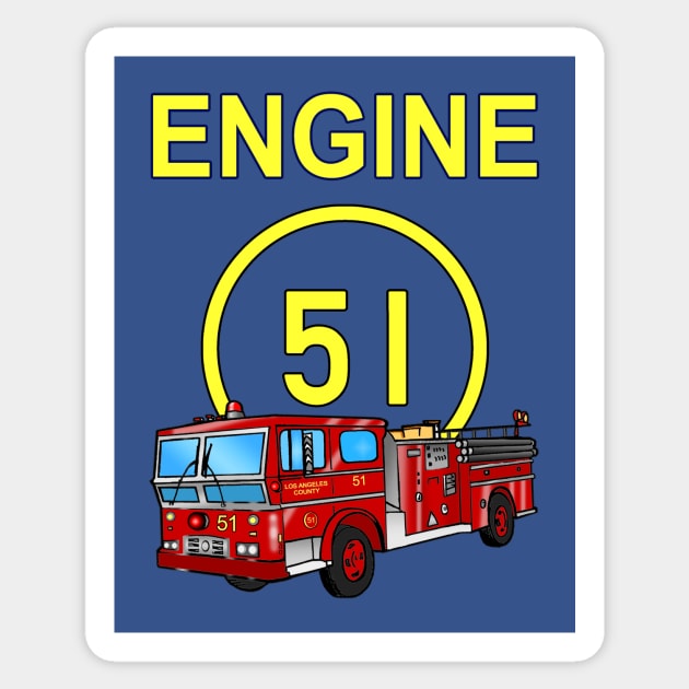 Engine 51 Sticker by Vandalay Industries